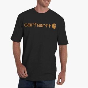 Carhartt Loose Fit Heavyweight Short-Sleeve Logo Graphic T-Shirt 2XL Black NWT‎